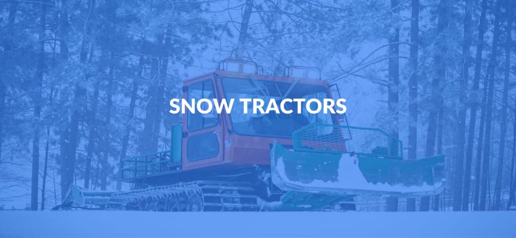 snow tractors in winter
