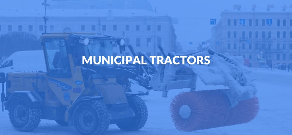 municipal tractors in winter