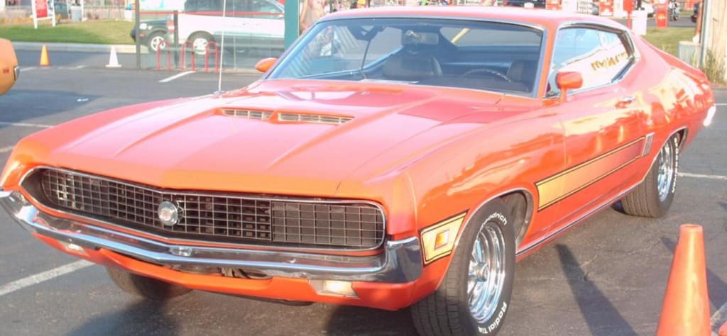 1968 Orange Ford Torino