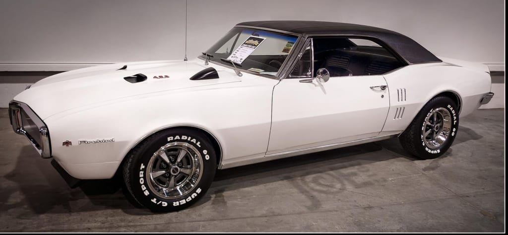 1967 White Pontiac Firebird