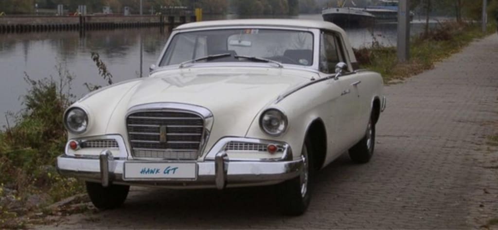 1962 White Studebaker Gran Turismo Hawk