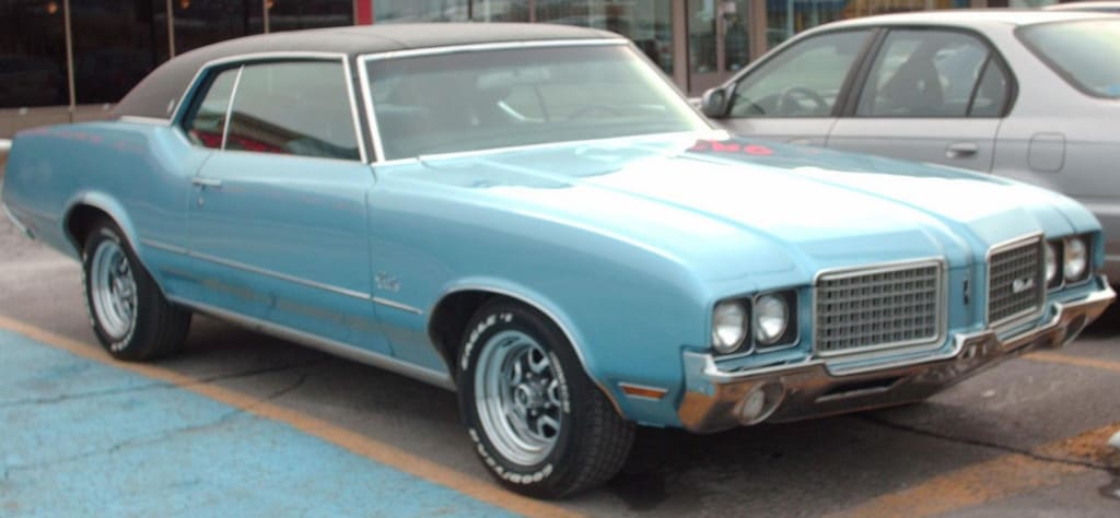 1961 Blue Oldsmobile Cutlass