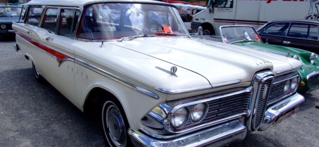 1958 White Edsel Villager