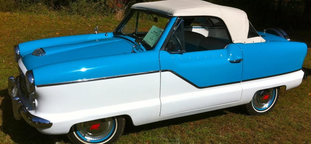 1958 Blue and White AMC Metropolitan