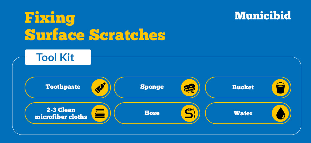 fixing surface car scratches -infographic