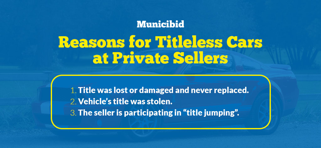 reasons for titleless cars at private sellers infographic
