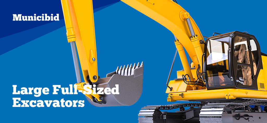 large full-sized excavators image