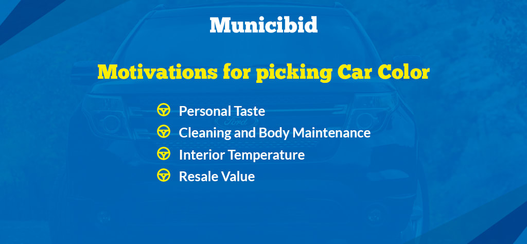 Motivations for car color infographic