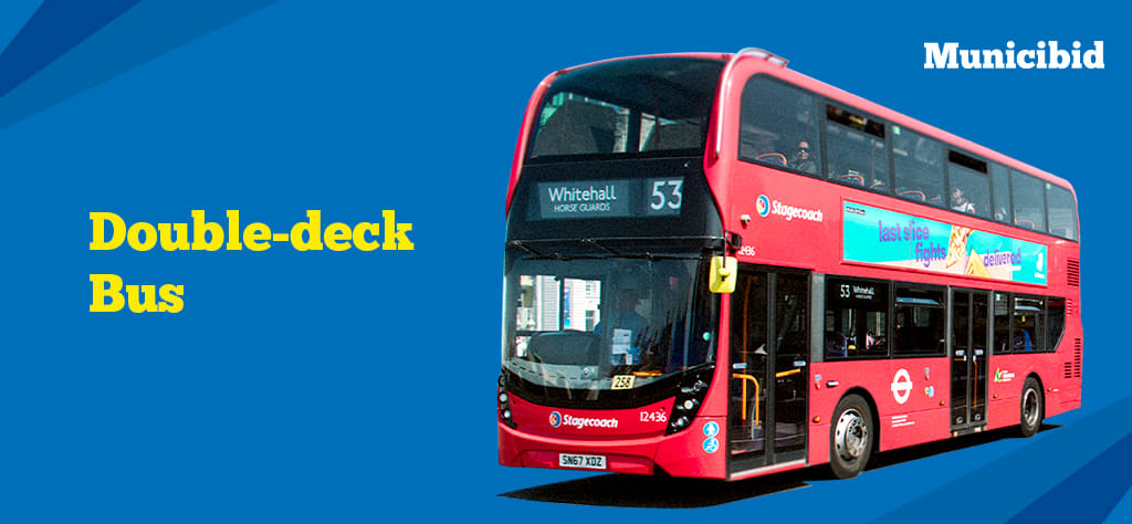 Double-deck bus image