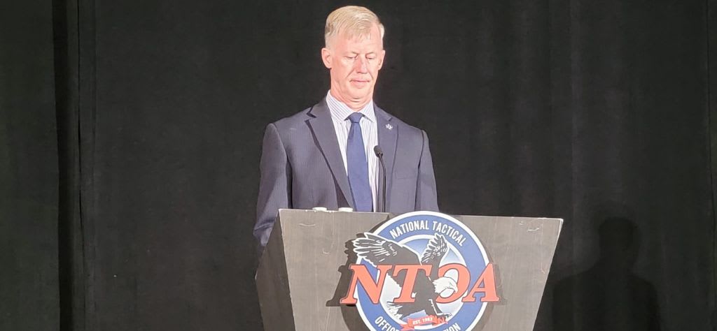 Keynote speech taking place at the NTOA conference.