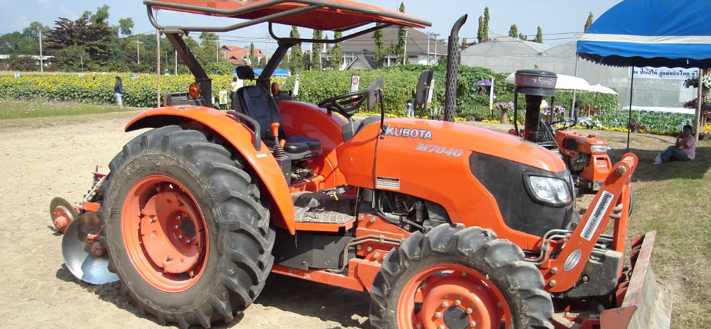 Compact Kubota tractor