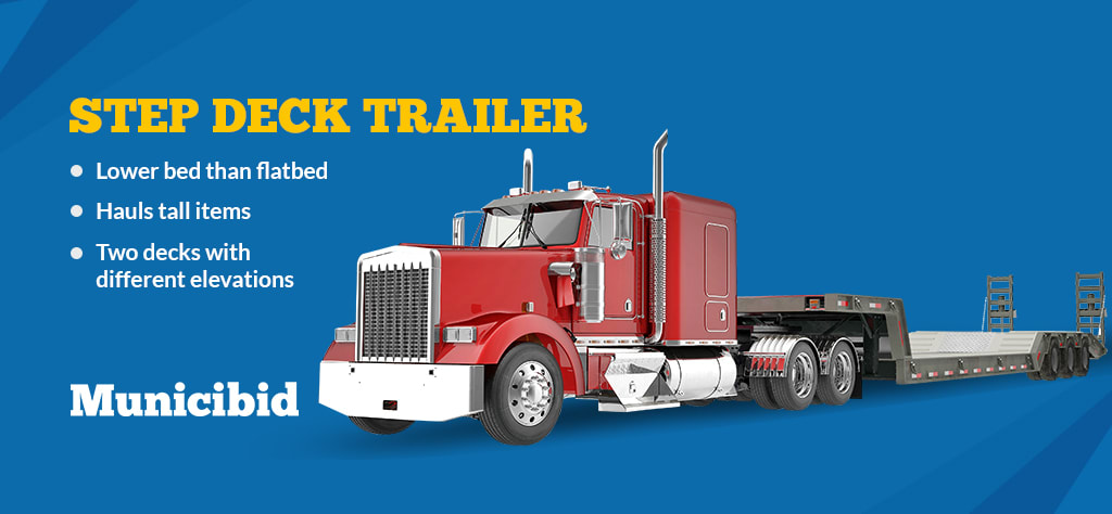 step deck trailer infographic
