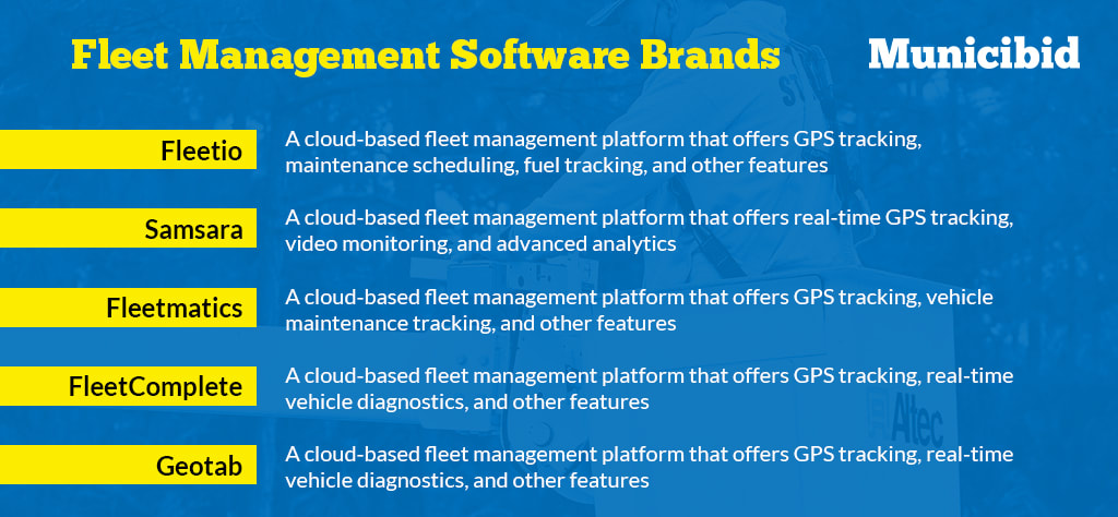 Fleet management software brands