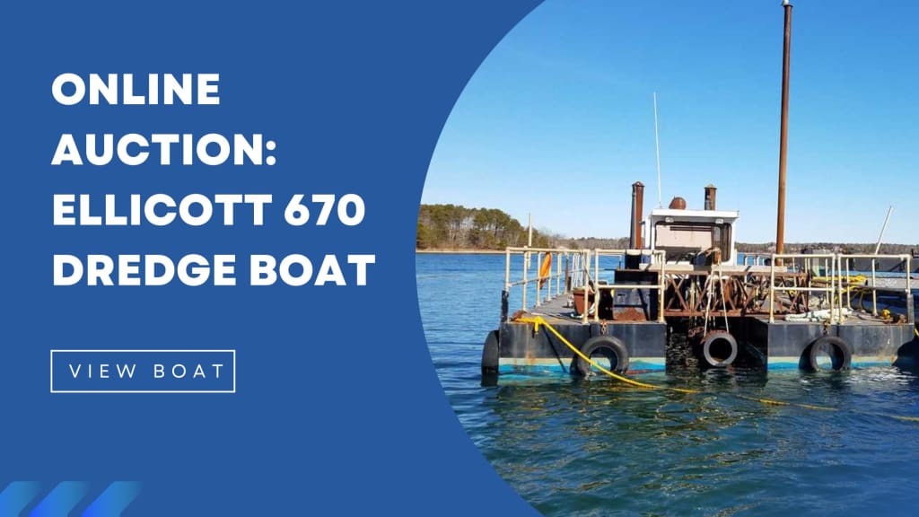 dredge boat graphic for online auction