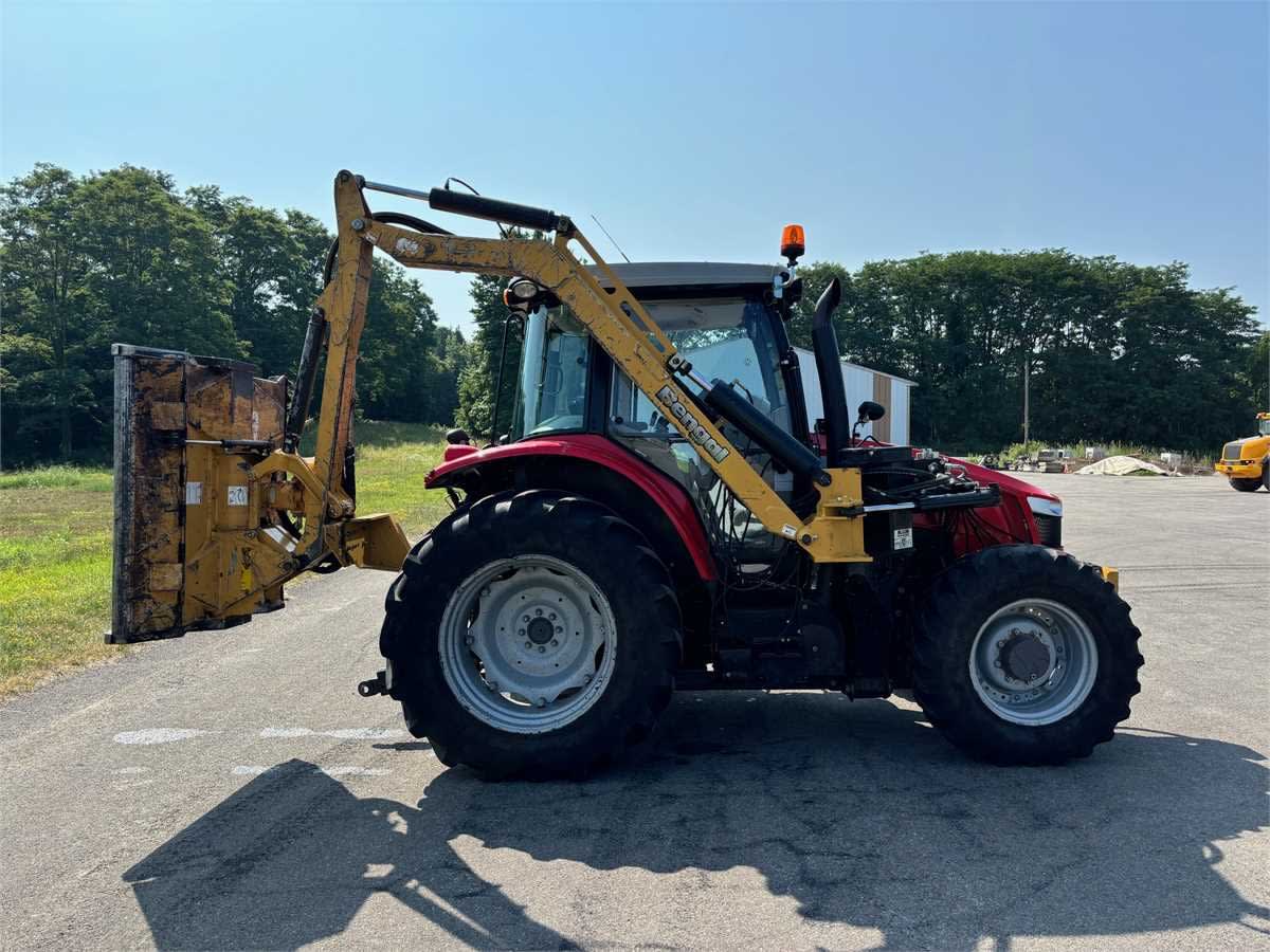2015 4WD Massey Ferguson 5611 Tiger Boom Mower parked in a parking lot