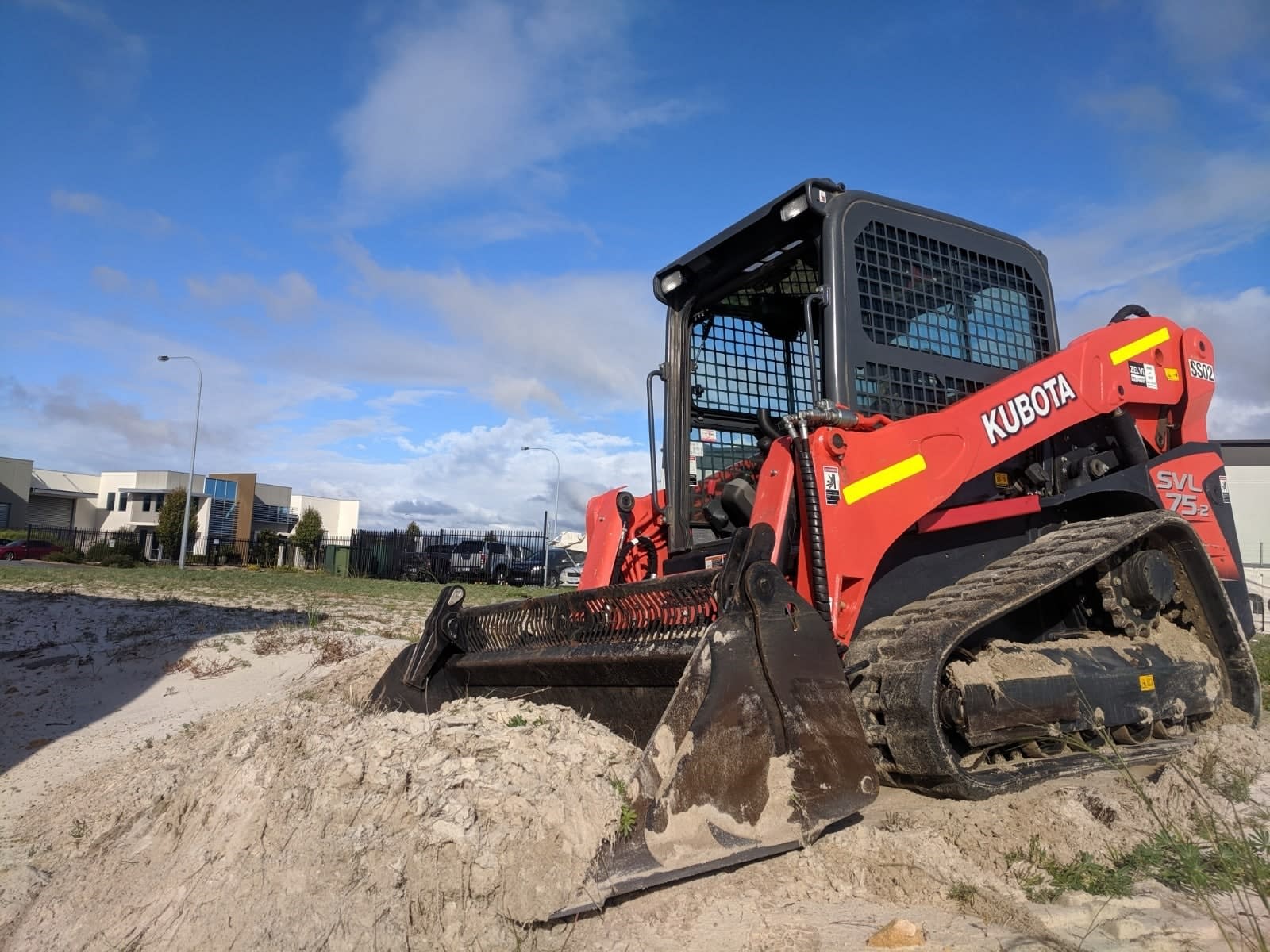 Two speed skid steer with additional accessories, complex attachments, and high flow hydraulics.