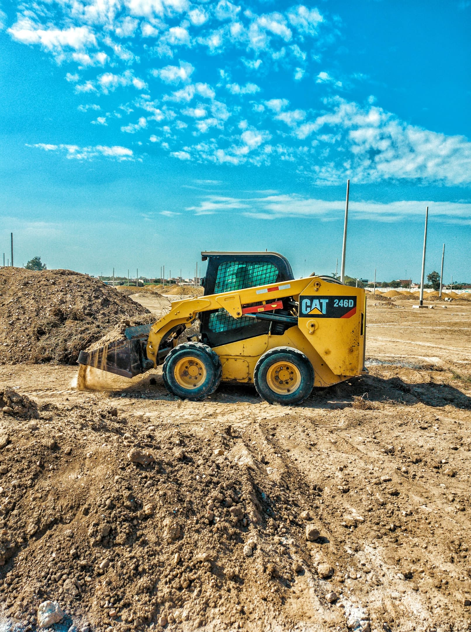 Yellow heavy equipment at a low cost of buying.