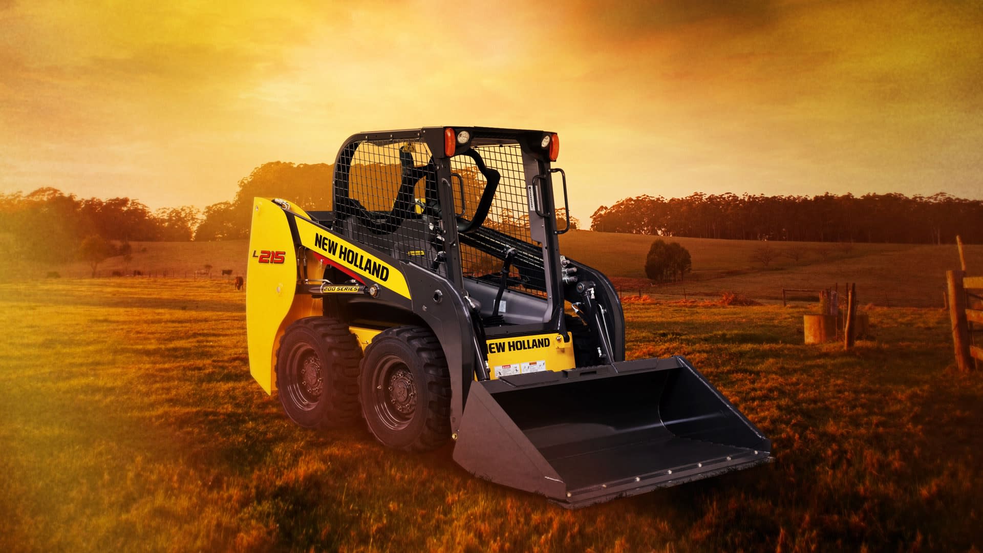 New Holland skid steer loader with durable tires and without having to pay too much to acquire.
