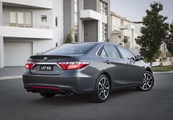 2016 Toyota Camry, one of the newer models, with advanced braking system and high predicted reliability.