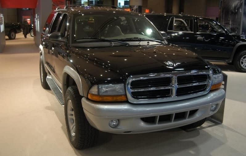 2003 Dodge Durango model, with high reliability ratings for the generation and spacious interior.
