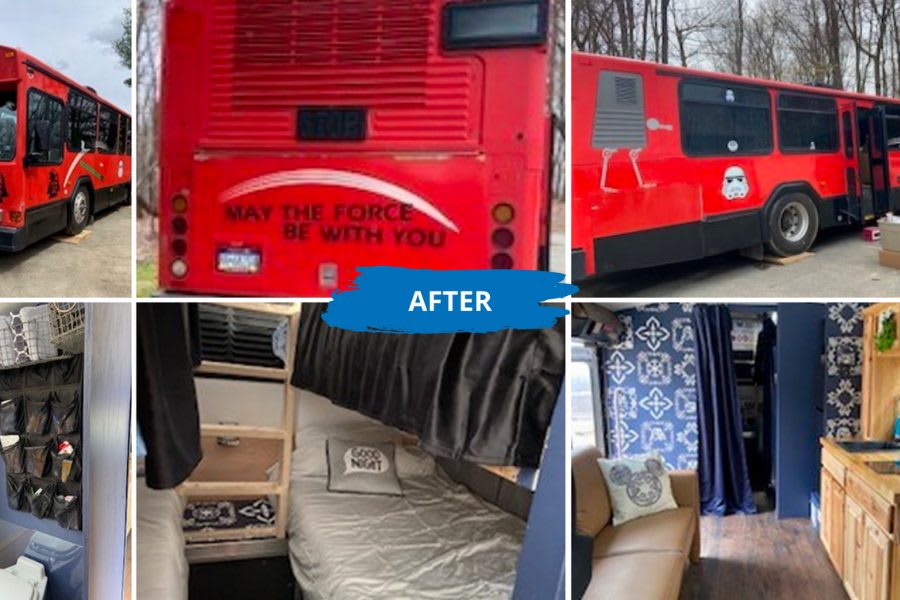 School surplus - bus conversion (after)
