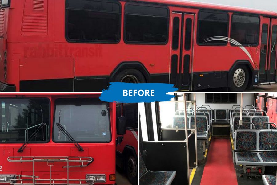 School surplus - bus conversion (before)