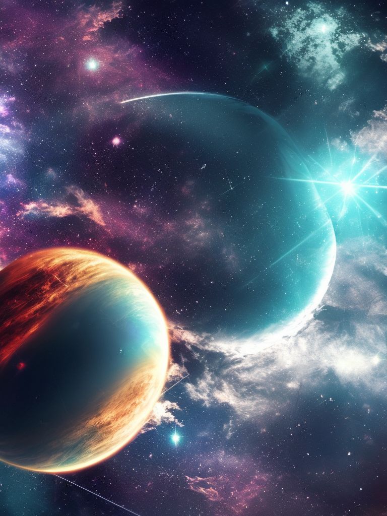 colorful space iphone wallpaper