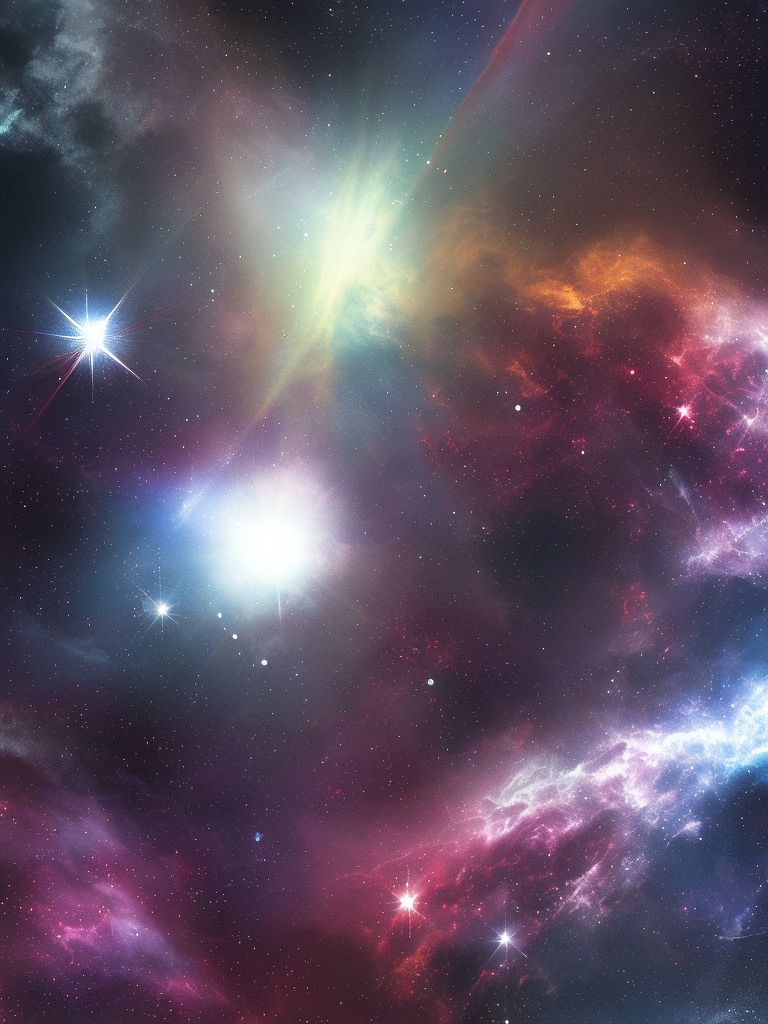 colorful space iphone wallpaper