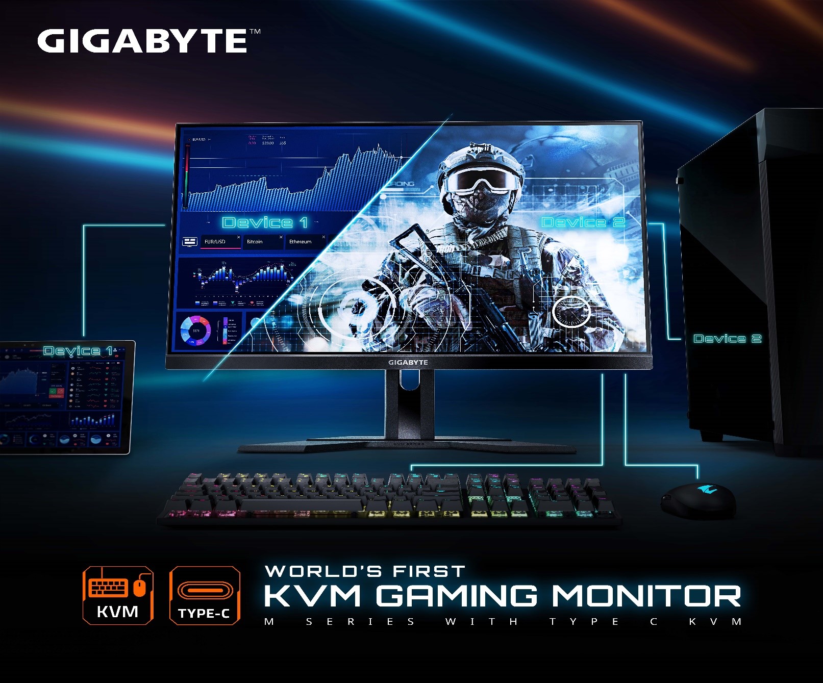 monitor Gaming terbaru KVM