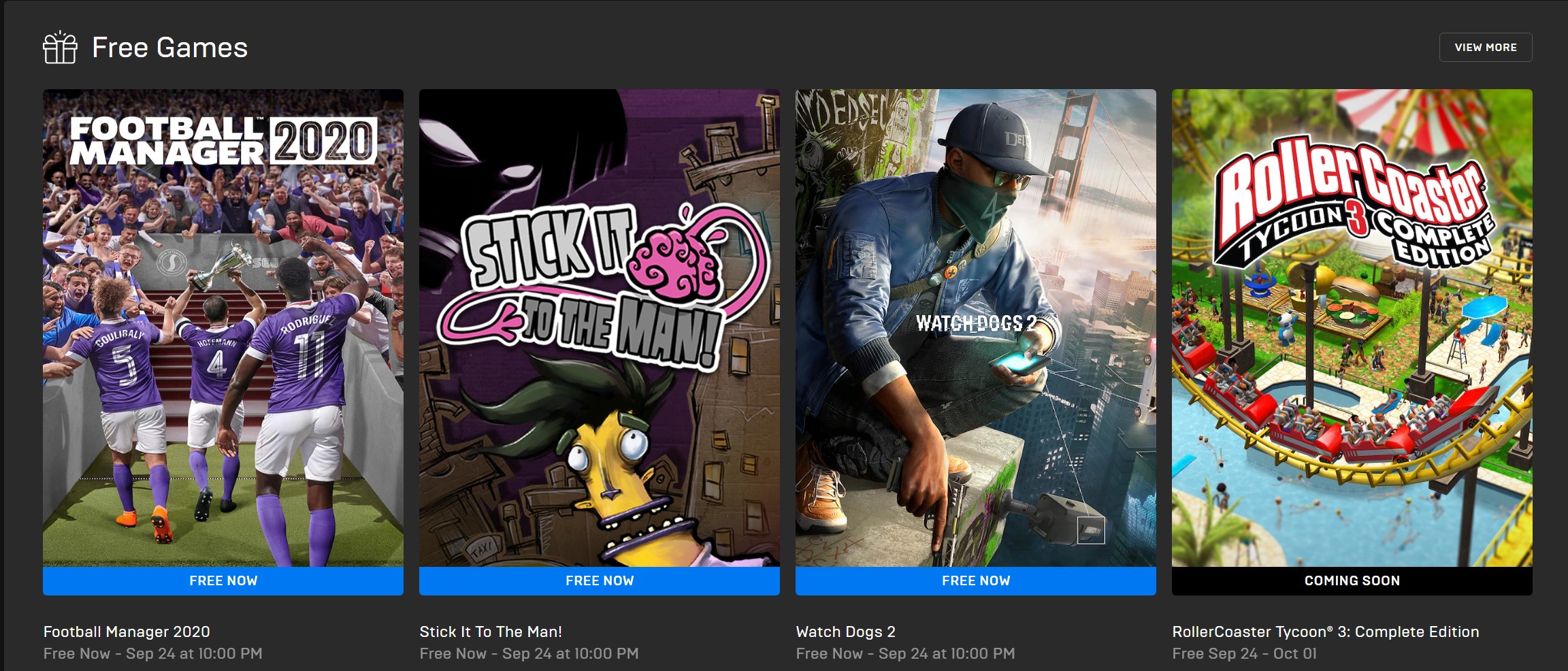 Gratis Epic Games Store