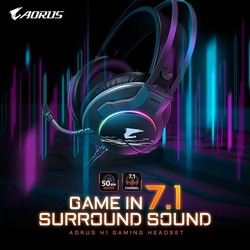 Headset Gaming Terbaru AORUS H1
