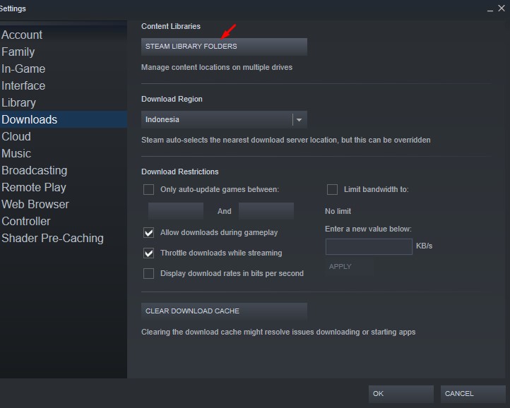 Cara Memindahkan Game Steam