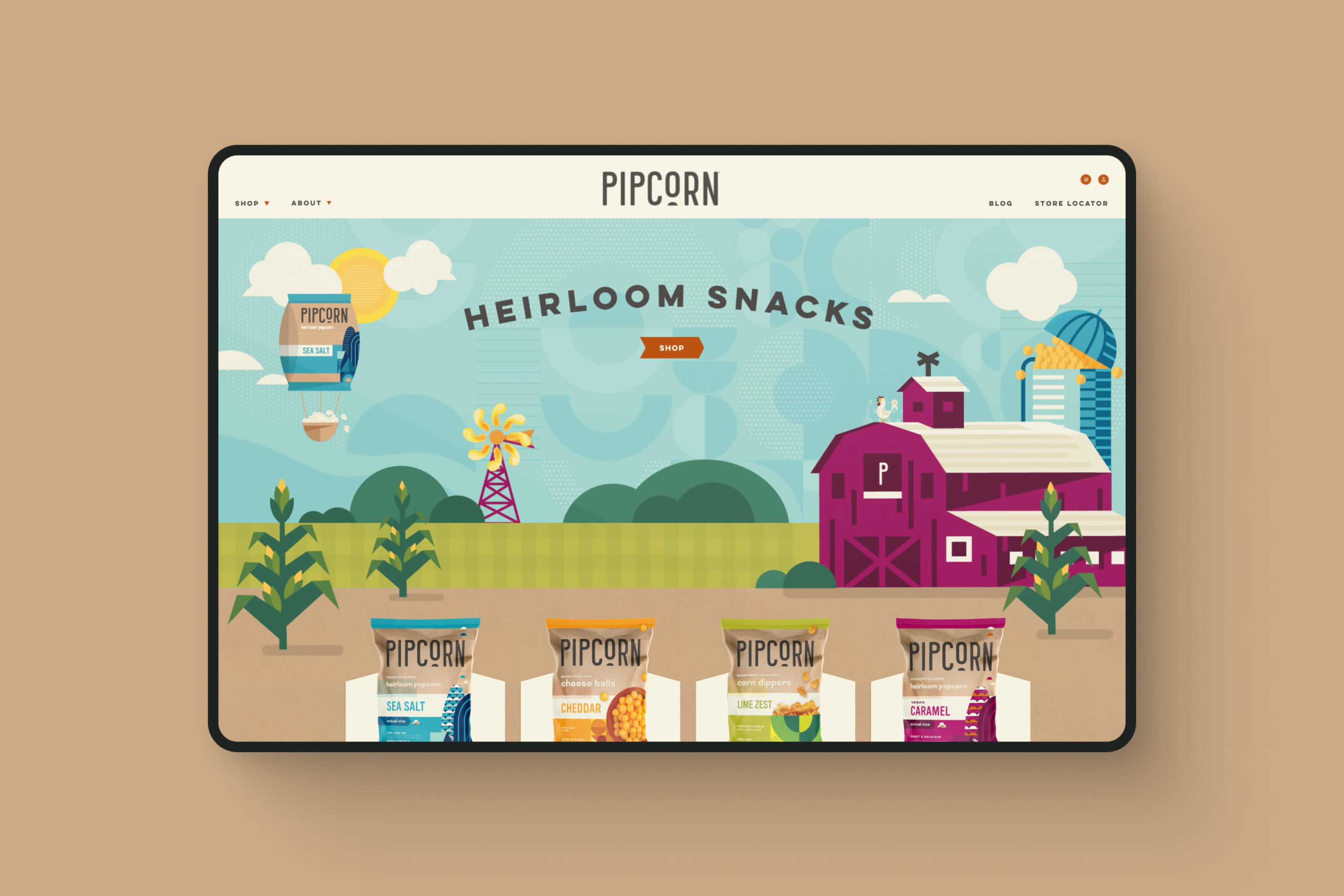 Pipcorn Homepage Light