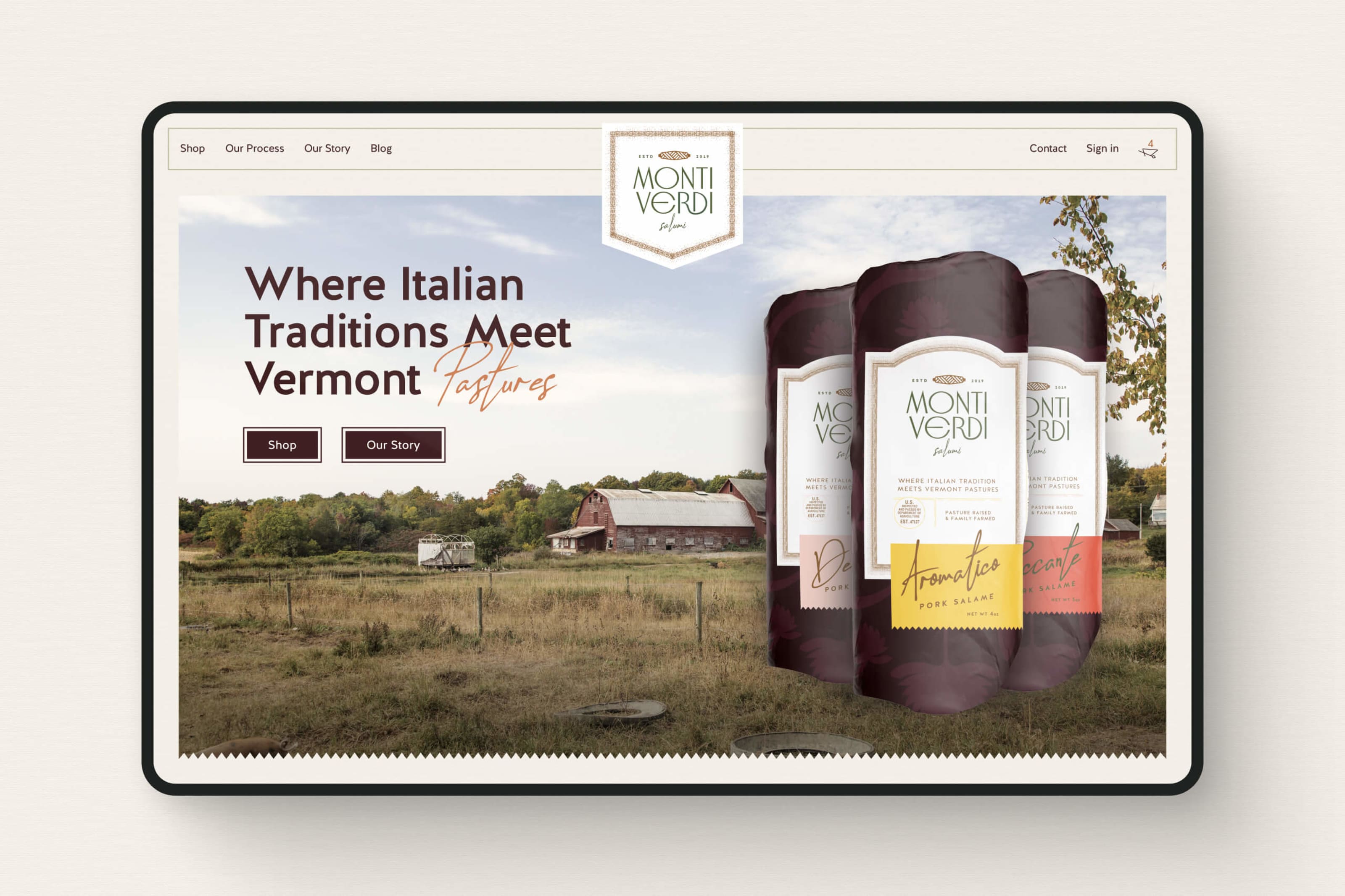 Monti Verdi Homepage Light