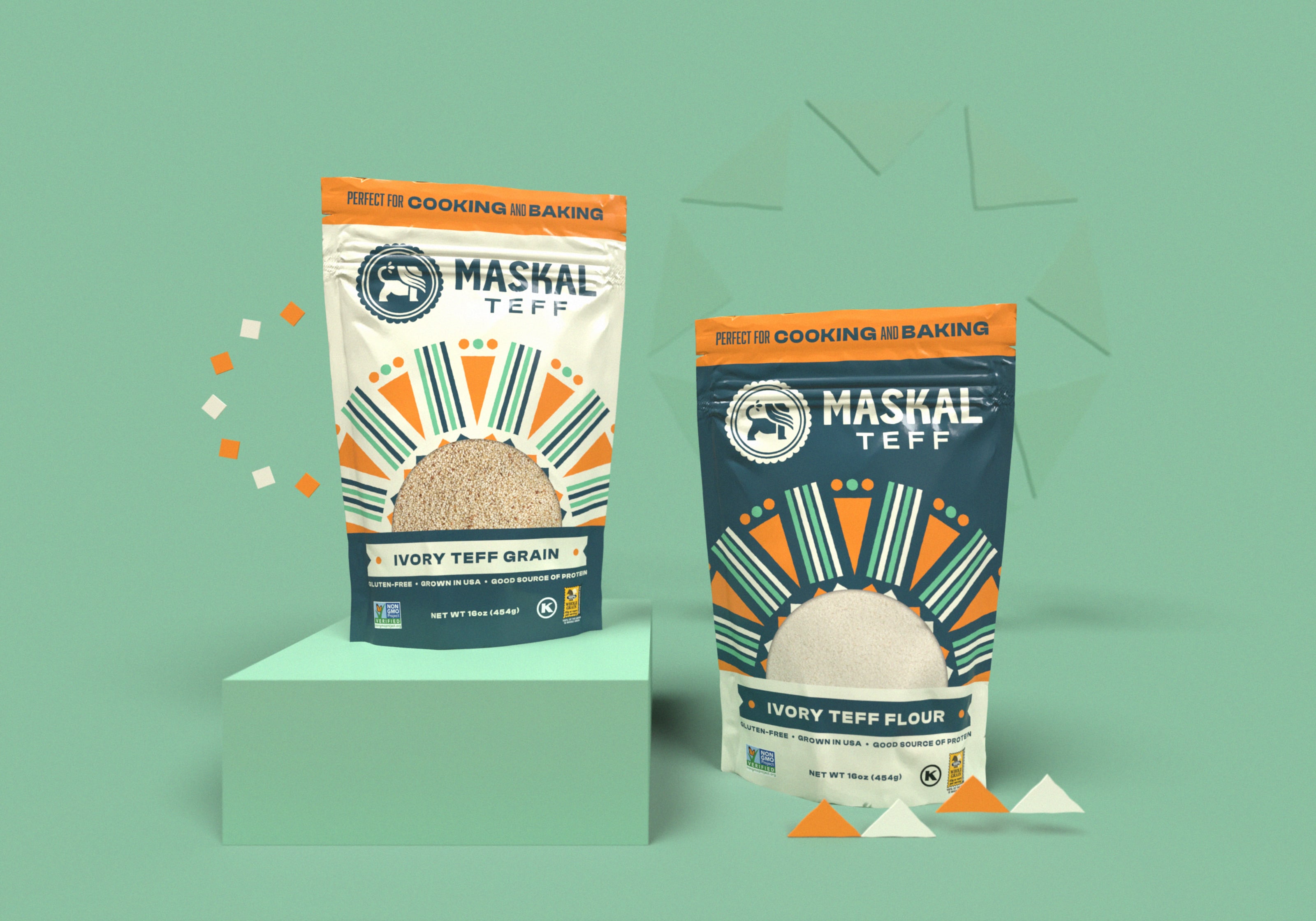 Ancient Grain Branding and Packaging - The Teff Company