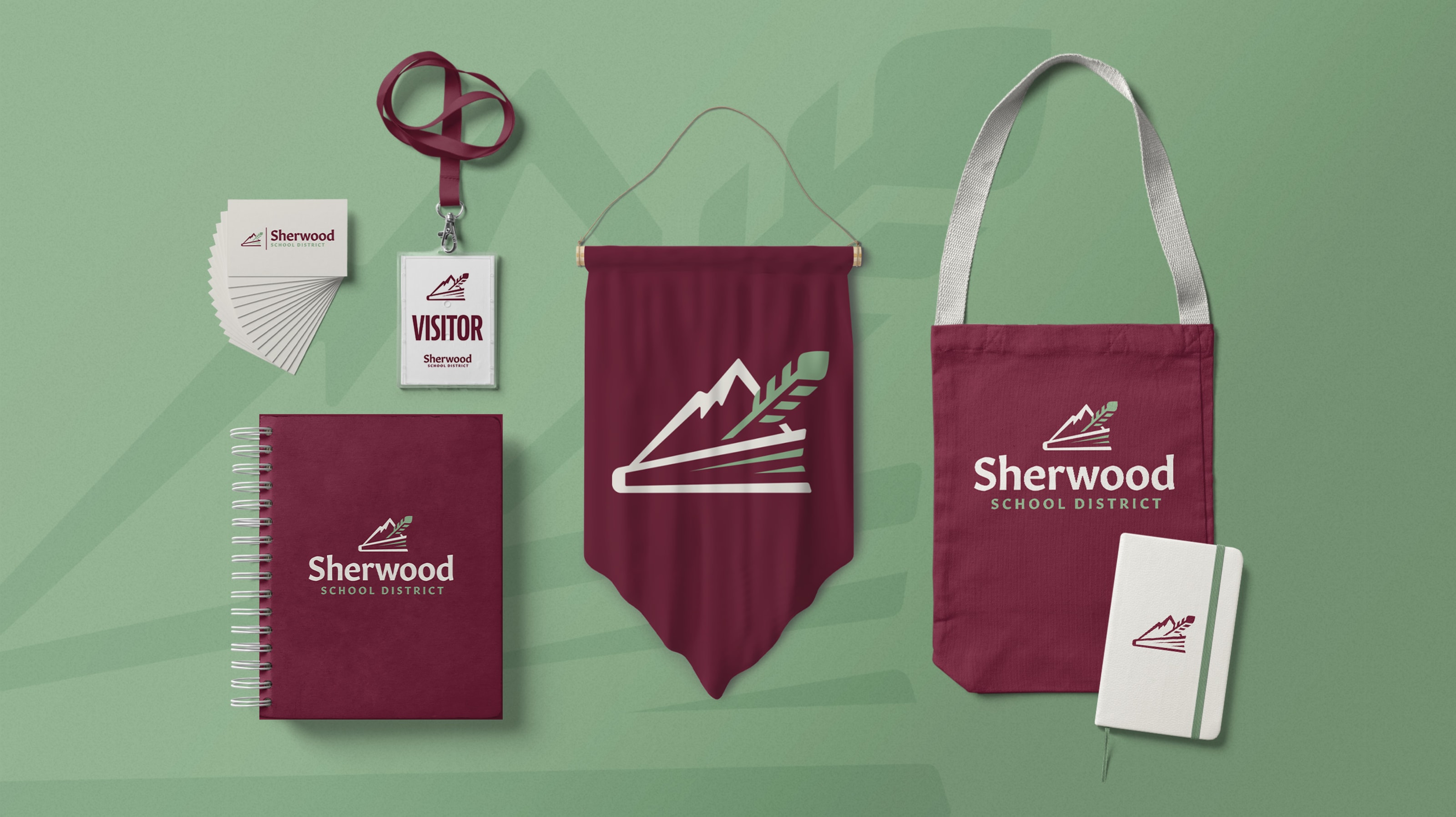 sherwood schools logo collateral