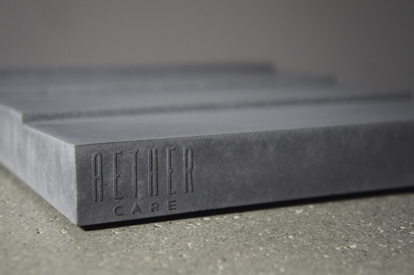 Aether Care Concrete Product Display