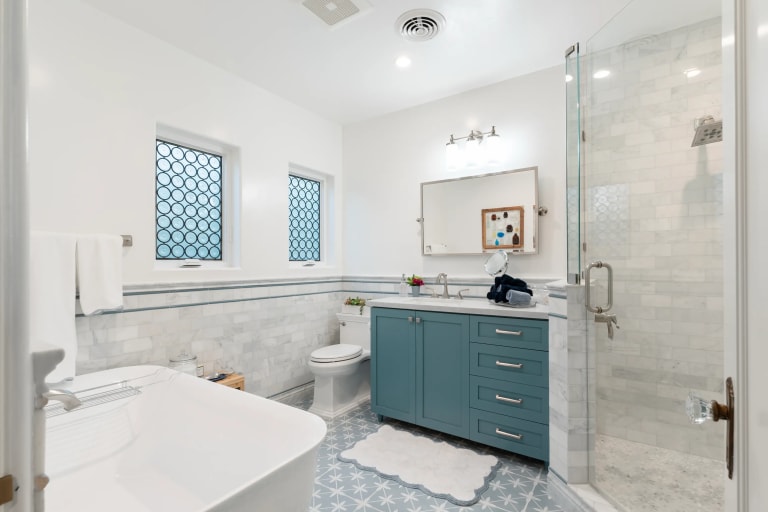 San Diego bathroom remodel - walk-in shower