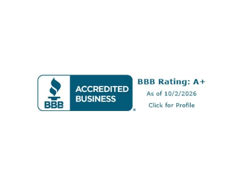 BBB A+ Rating, 50 Years Accredited