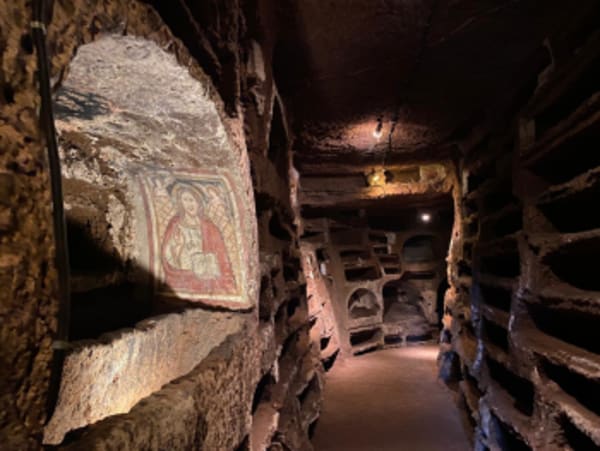 entrata catacomba di santa savinilla