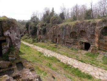 via amerina e necrepoli di tre ponti