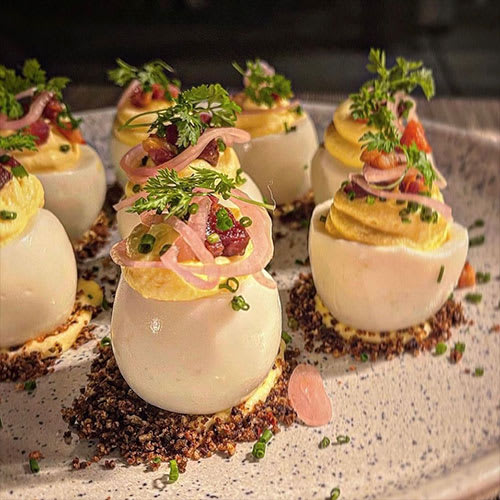 Intergalactic deviled eggs by Chef Ryan Scott