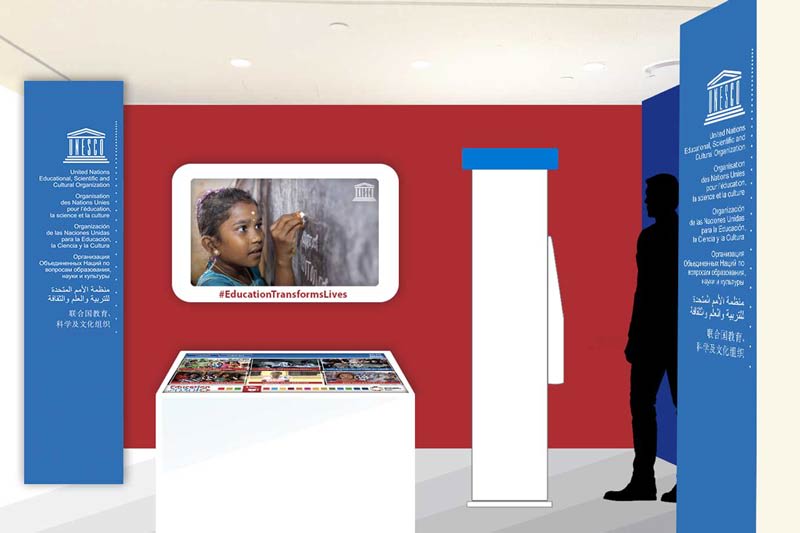 Unesco Kiosk Installation Concept Rendering