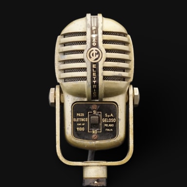 a Vintage Microphone
