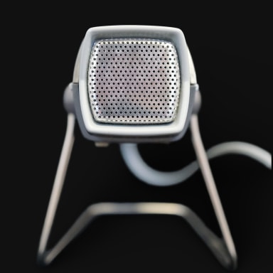 a Vintage Microphone