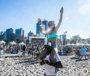 Image of A-Trak N' Friends Celebrate Volleywood During Corona Electric Beach 2016 @ North Avenue Beach - Chicago, IL