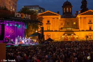 Image of Andrew Bird + Iron & Wine @ Pioneer Courthouse Square - Portland, OR