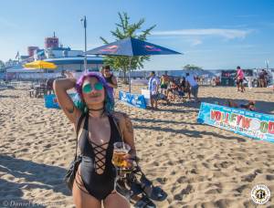 Image of A-Trak N' Friends Celebrate Volleywood During Corona Electric Beach 2016 @ North Avenue Beach - Chicago, IL