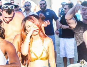 Image of A-Trak N' Friends Celebrate Volleywood During Corona Electric Beach 2016 @ North Avenue Beach - Chicago, IL