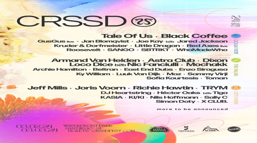 CRSSD Festival Announces Lineup for Spring 2024 Edition Music